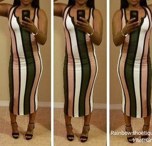 Color black body fitted dress